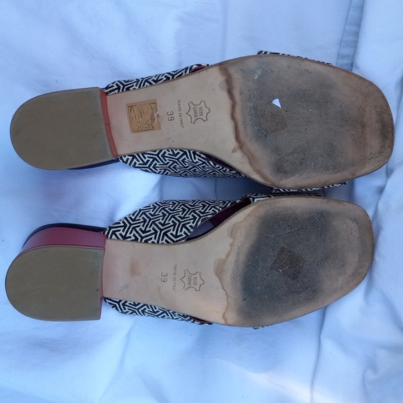 Le Babe Chunky Heel Slide in Shoes - Picture 8 of 10